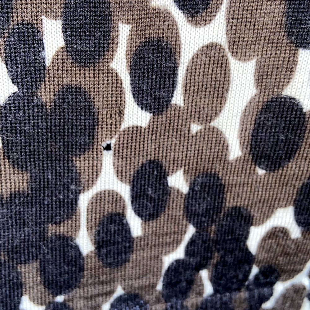 Tory Burch 100% Merino Wool Leopard Print Tank Top Size Small ! - Picture 5 of 5
